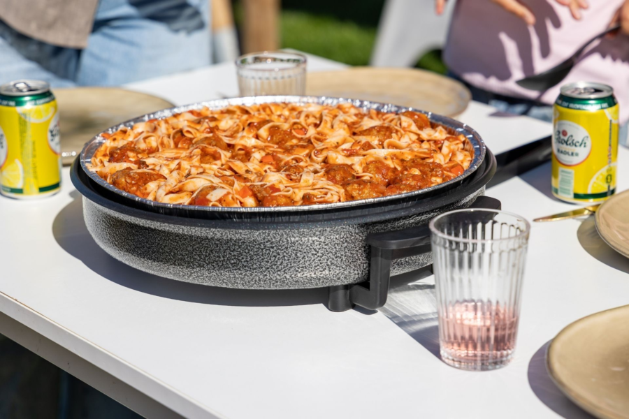 Ameland pan pastaschotel campingtafel